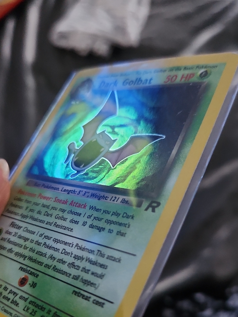 Pokémon Dark Golbat Card Reverse Holo
